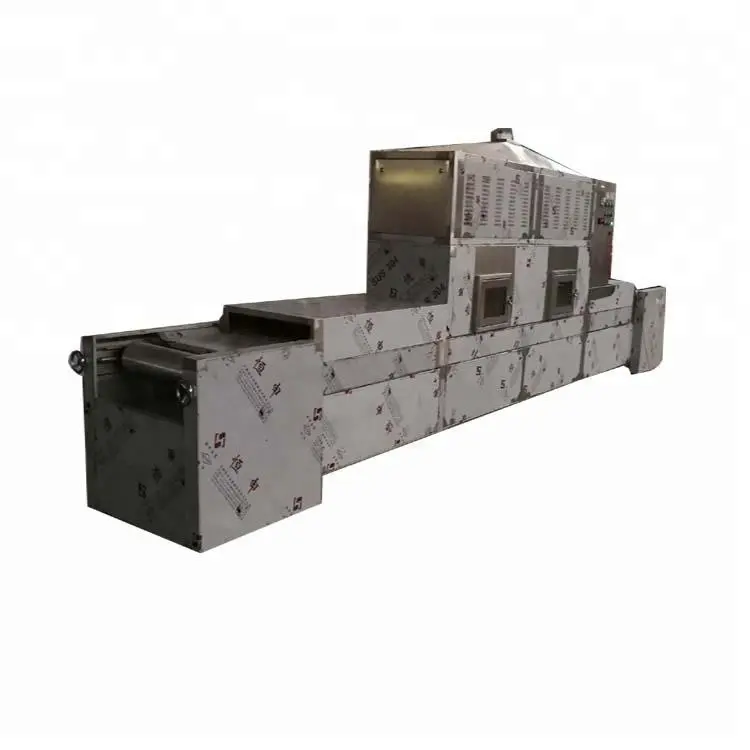Máquina secadora de microondas industrial do tipo do túnel/equipamento da secagem