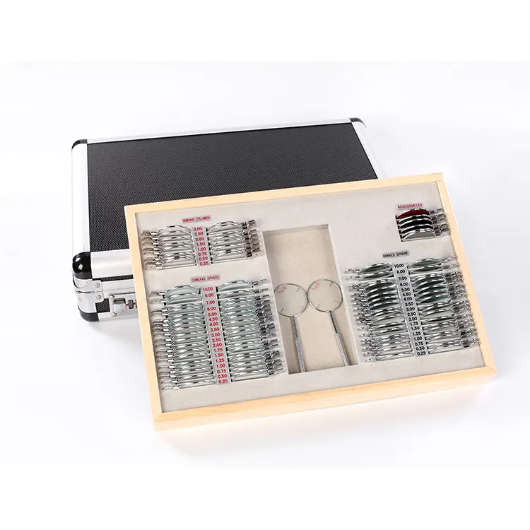 Best Price Eye Training Ophthalmic Instrument Tool Box Optical Trial Lens Set Trial Lens Case
