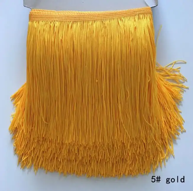 Bán Buôn Vàng Thỏi Tua Fringe 15,20,50,80,100Cm Dài Latin Dress Fringe Cho Túi Xách, May Mặc, Dệt May Gia Đình