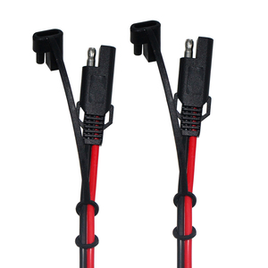 2 Pin konnektör timsah klip <span class=keywords><strong>30</strong></span> Amp kablosu 12V araba güç su geçirmez Sae fiş kablosu