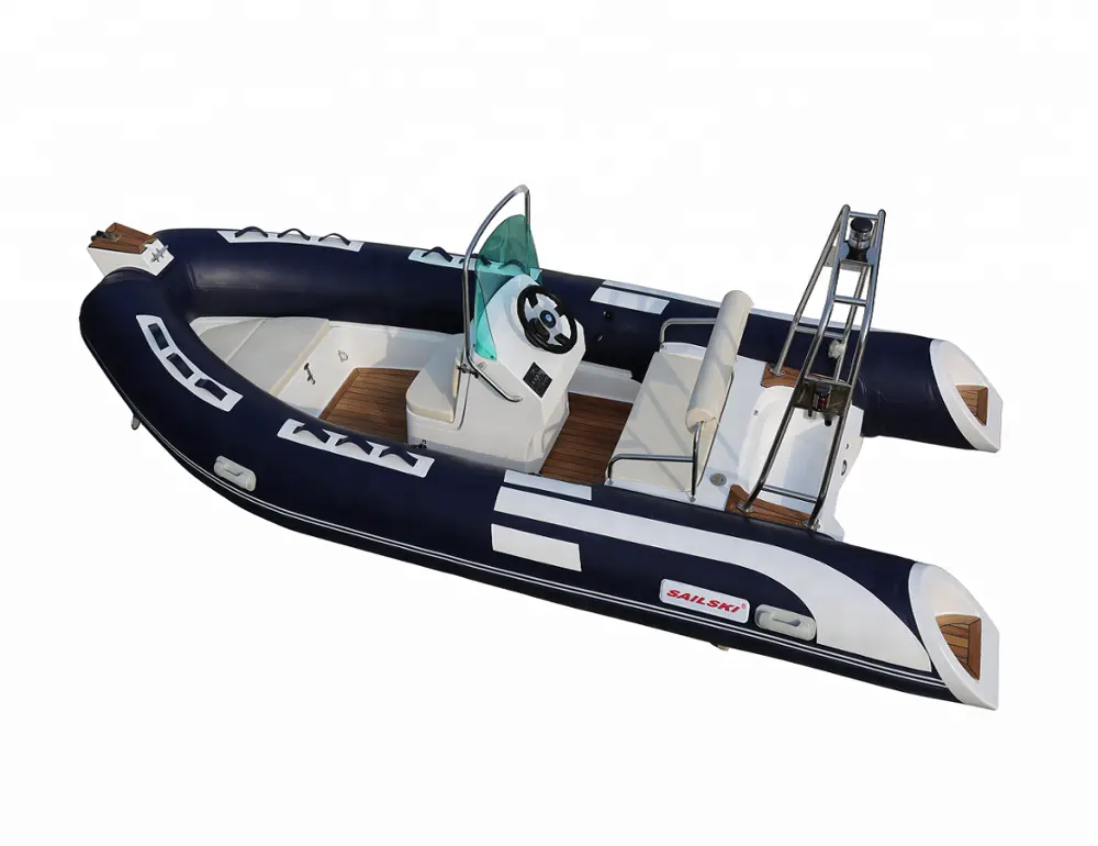 Fibra de vidro casco SAILSKI RIB480 Desporto de barco COSTELA 4.8m para 6 pessoa