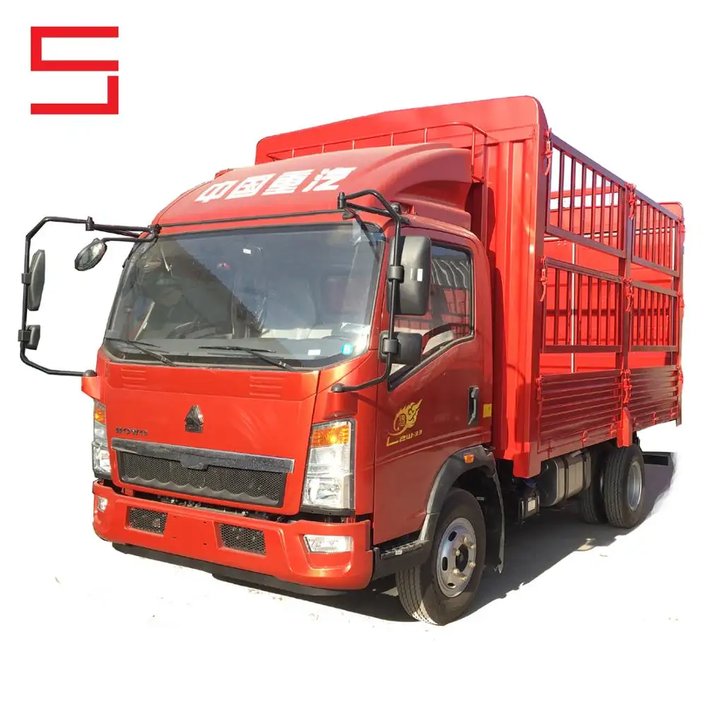 Sinotruk Howo 4*2 4 ton Stake Cargo van Truck