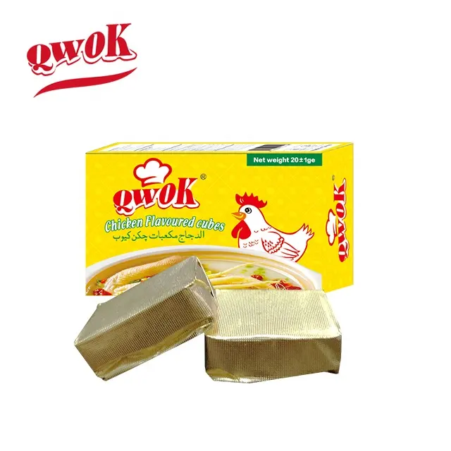 Qwok Trộn Gia Vị Gà Mềm Hương Vị Bouillon Cubes Dịch Vụ OEM