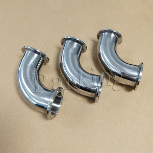 果汁管道1 ”卫生级不锈钢Ss304 90度快速安装弯头 - Product Image 6
