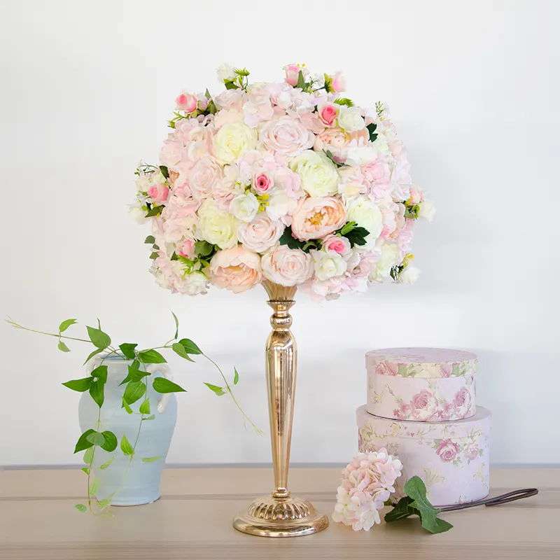 IFG-centro de mesa de boda con bola de flores, rosa, rubor, personalizado, 45cm de tamaño