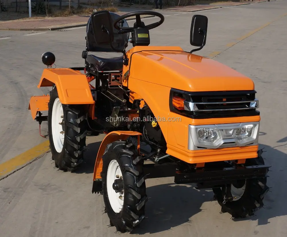 4WD Bauernhof garten mini traktor mit frontlader mit werkzeuge