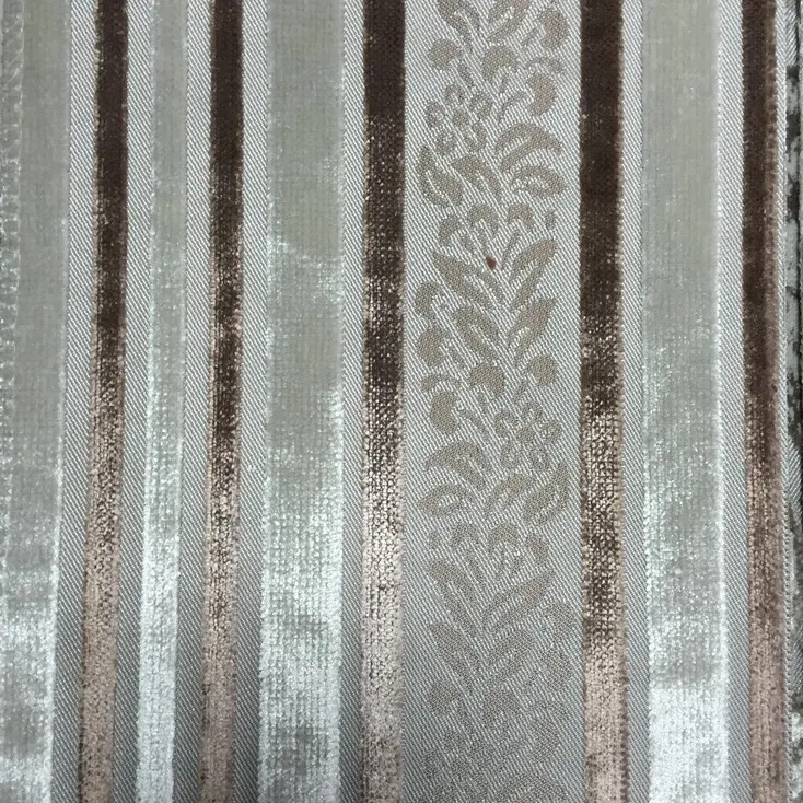 Velluto tessuto tinta unita disegno jacquard tinto floreale trippa divano in tessuto