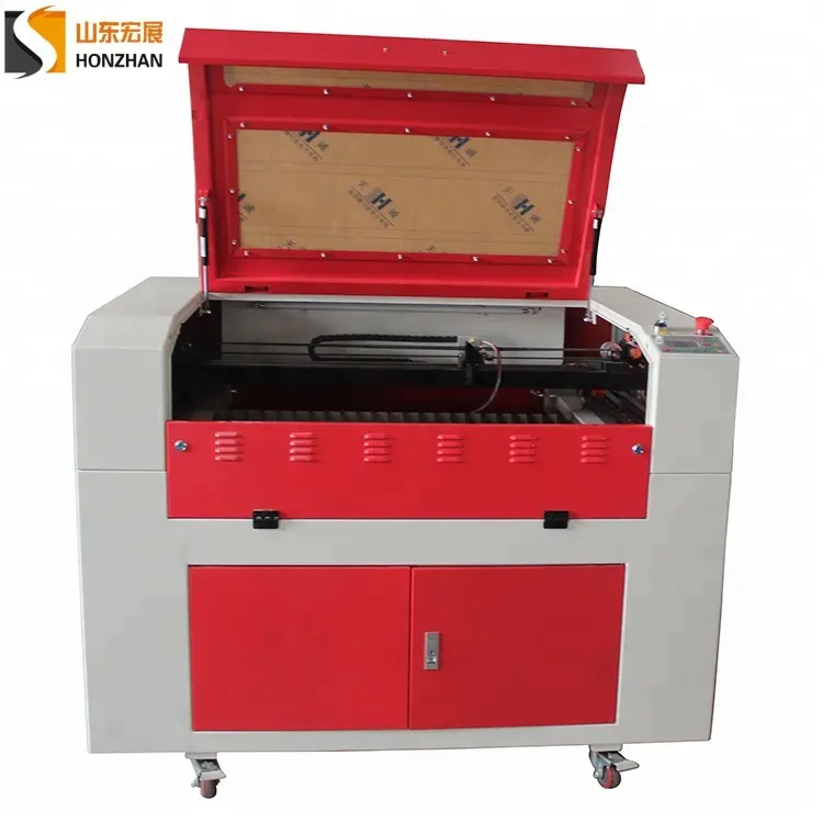 Good quality Export China manufacturer HZ-9060 CO2 laser cutting and engraving machine with rotary attachment