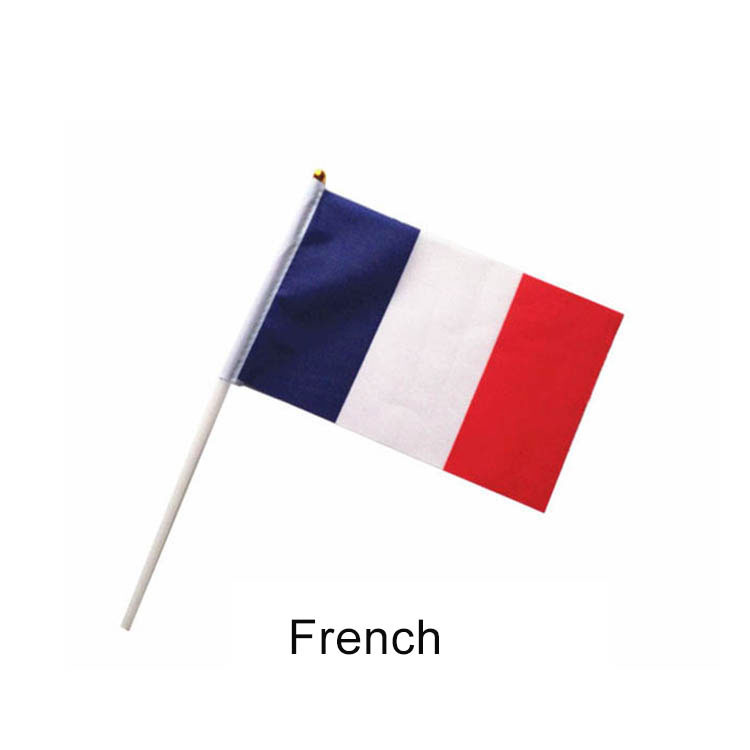 Bandera de mano francesa