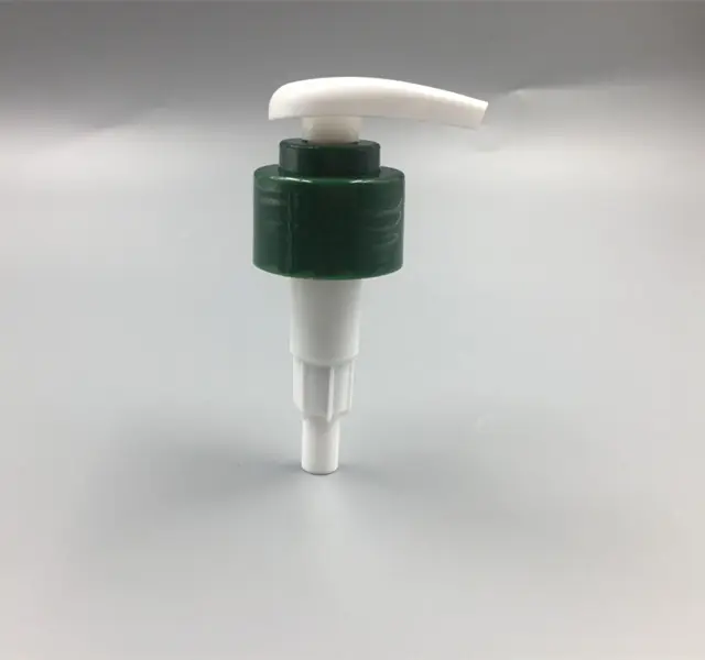 Descarga 2,0 ml reciclable PCR tornillo de plástico 28 410 bomba de loción y bomba dispensadora botella de bomba de loción de jabón en verde liso