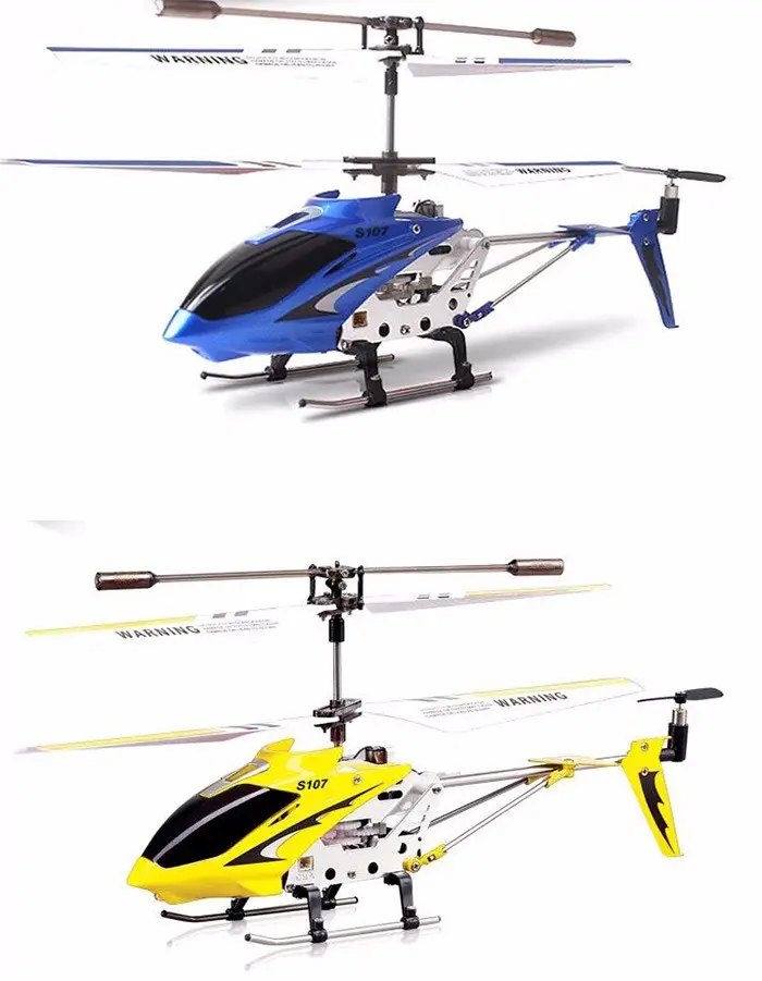 Brand New SYMA Canal S107G 3 Originais ao ar livre RC Avião com Giroscópio Drones Mini RTF fuselagem de liga de Metal RC Helicóptero