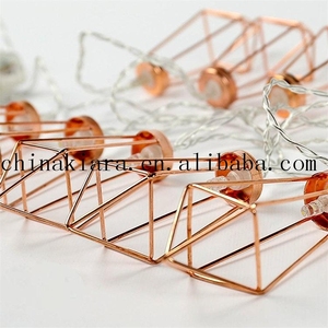 Vendita Top 10L 20L 30L oro rosa a forma geometrica Led stringhe lucine