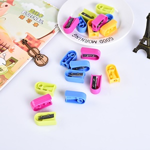 Mini Tuỳ Chỉnh Vòng Văn Phòng Phẩm Đen Nhựa Trường Bút Chì Sharpener - Product Image 3