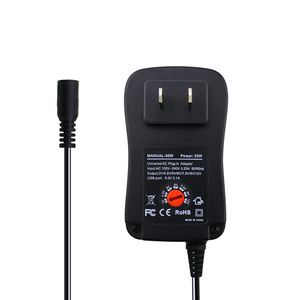 אוניברסלי 30w ac/dc הספק מתאם הספק עם יציאת usb 6 טיפ 3v/4.5v/5v/5v/7.5v/9v/12v/9v/12v/9v/12v/9v/12v מטען ovp & פונקציה
