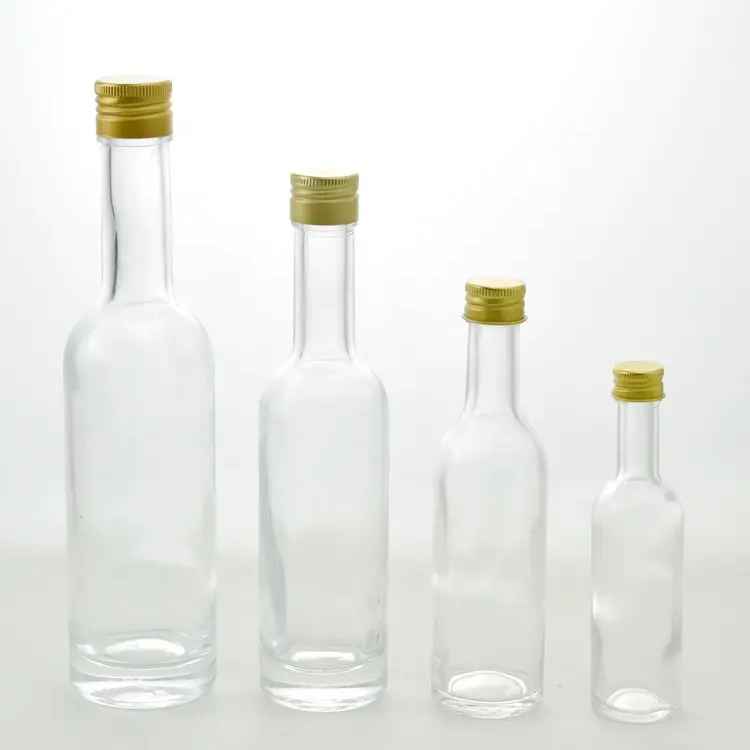 Mini bouteilles d'alcool de 50ml, 100ml, 150ml, 250ml, avec bouchon en aluminium