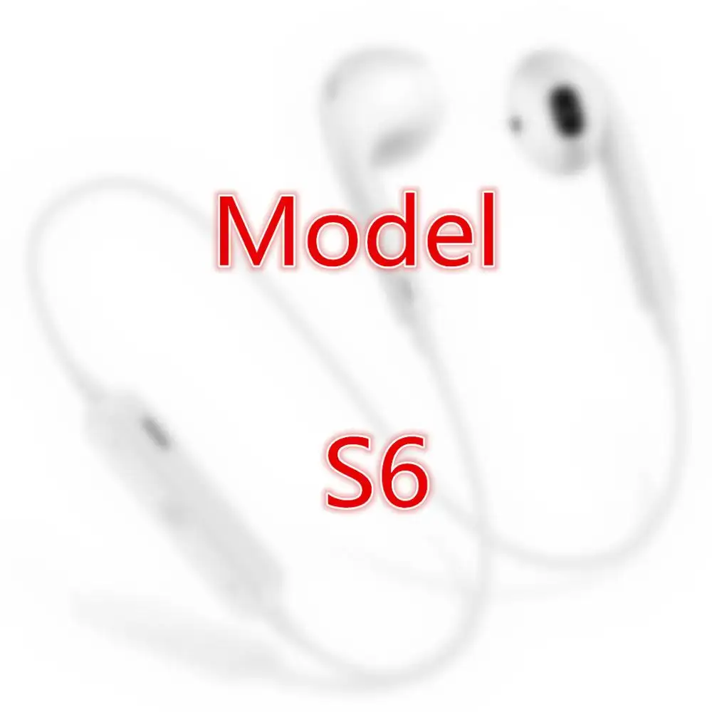 S6 Stereo kablosuz kulaklıklar su geçirmez 5.0 Android BT kulaklıklar