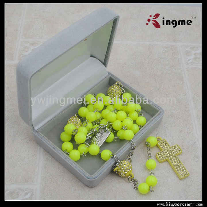 Grey Color Velvet Rosary Box