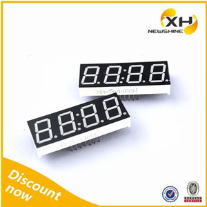 מדגם חינם צבעי כחול לבן 0.80 Inch תצוגת <span class=keywords><strong>LED</strong></span> 4 ספרות 7 קטע המקורה FND
