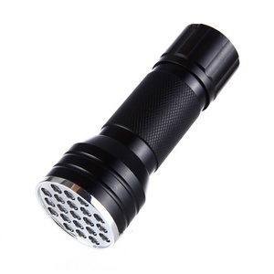 Alüminyum görünmez Blacklight algılama mürekkep işaretleyici 21 <span class=keywords><strong>LED</strong></span> UV Ultra Violet Mini taşınabilir el feneri meşale ışık