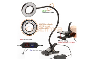 <span class=keywords><strong>10W</strong></span> לגדול אור <span class=keywords><strong>LED</strong></span> מנורת שולחן הנורה צמח גידול אורות עם 360 תואר קליפ