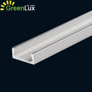 Buzlu/şeffaf/opal difüzör lens İnce düz İnce LED eloksallı alüminyum profiller/ekstrüzyon PC kapak için LED şerit işık
