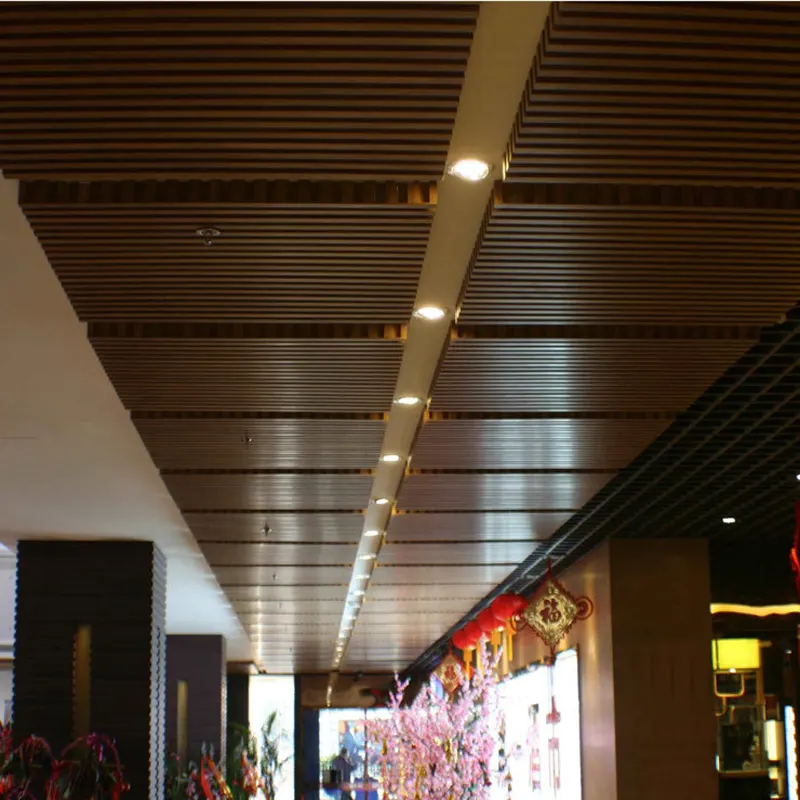 COOWIN Wpc de techo Flexible en diseño impermeable de madera placa de plástico