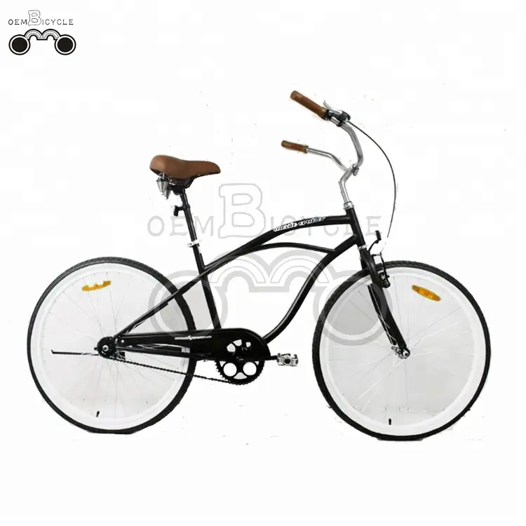 低moq 26インチMen黒Beach Cruiser Bike