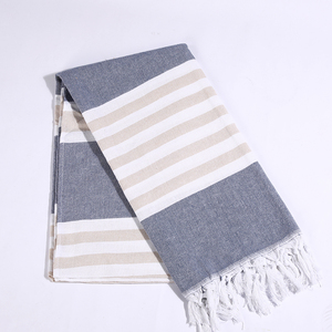 <strong>Wholesale</strong> Bursa Hammam Peshtemal 100% Cotton Turkish Beach Bath Towel <strong>Fouta</strong> with Tassel Fringe China Manufacturer 100*180cm - Product Image 5