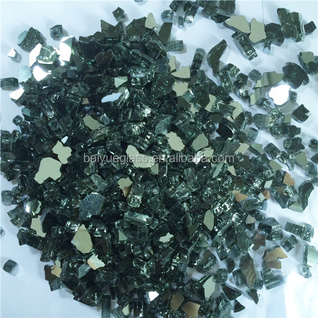 Black fire glass