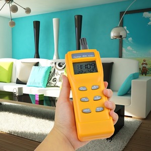 Qualidade Do Ar interior 9999ppm Digital Temperatura Umidade Sensor NDIR Dióxido De Carbono Monitor QAI CO2 WB DP Tester