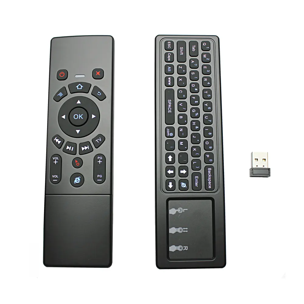 T6 Air Mouse Tv Box มินิคีย์บอร์ด2.4G Usb 2.4G เมาส์ Air สำหรับ Android Tv Box รีโมทคอนโทรล