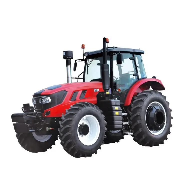 Tracteurs agricoles puissants fabriqué en chine 210hp, avec cabine et double roues