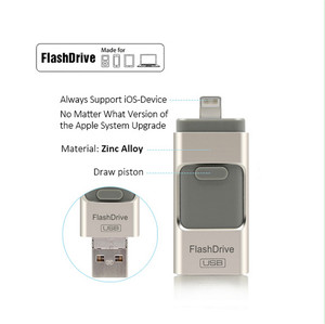 มัลติฟังก์ชั่3 In 1 Otg Usb แฟลชไดรฟ์สำหรับ iPhone IOS และ Android กับ CE Rohs FCC ได้รับการอนุมัติ - Product Image 5