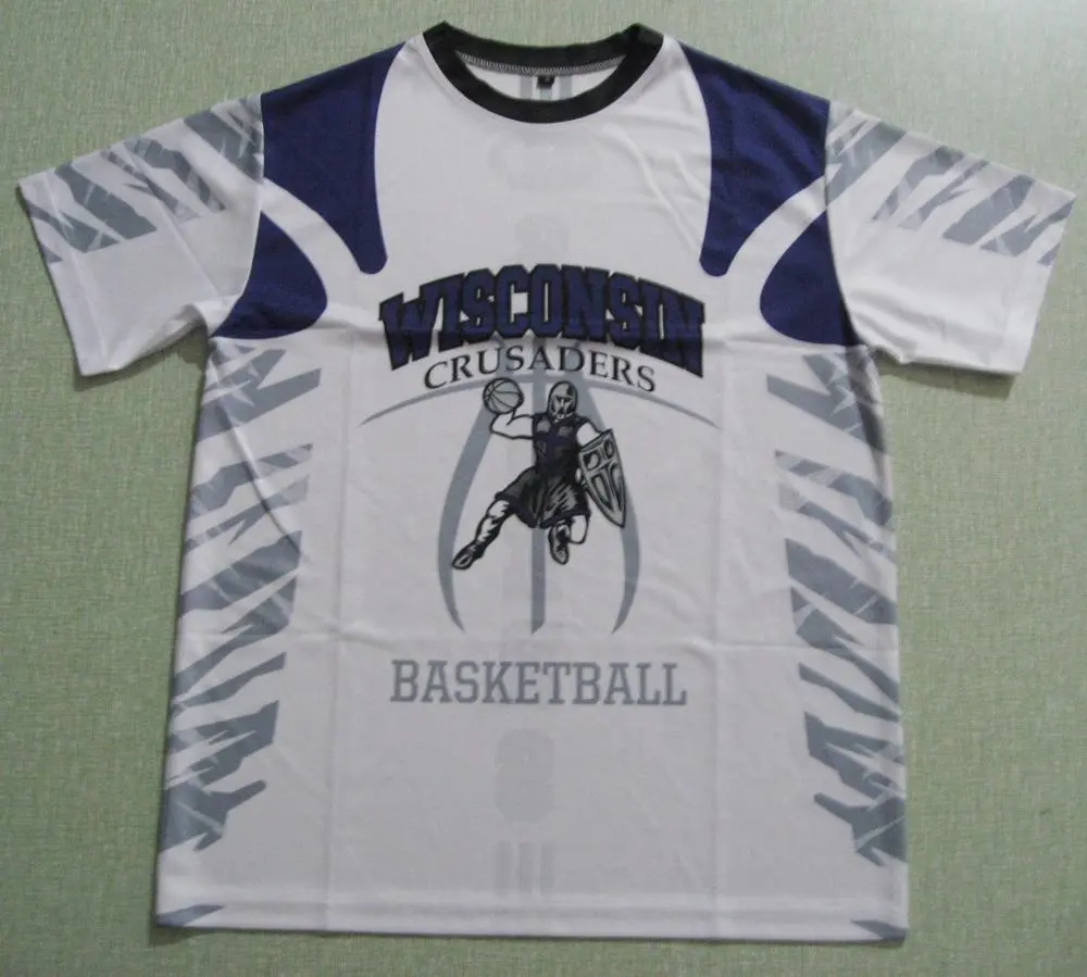 Camisa de basquete manga design personalizado como seu design
