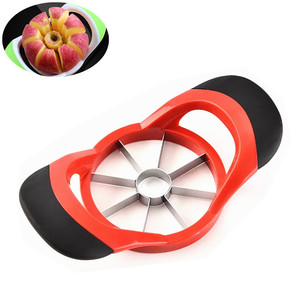 Easy Grip Handle Lightweight Fruti Cutter Extra Sharp 8 Lâminas Manual Aço Inoxidável Apple Cortador Apple Slicer Corer