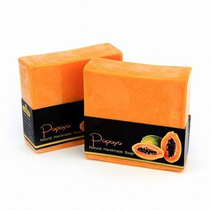Natural Handmade <strong>Soap</strong> Skin Lightening Whitening Pure Herbal Papaya <strong>Soap</strong> - Product Image 1