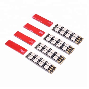 แผงไฟ LED WS2812จำนวน4ชิ้น,โมดูลรางไฟ LED สำหรับโดรนโดรน RC FPV อะไหล่แบบหลายใบพัด - Product Image 1