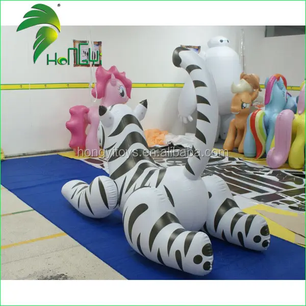 Modelo inflável personalizado do tigre, modelo de desenho animado do tigre do pvc da propaganda