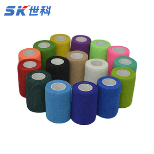 Free Sample First Aid Vet Wrap Non Wovencolored Elastic Self Adhesive Bandage <strong>Injection</strong> & Puncture Instrument Natural Latex