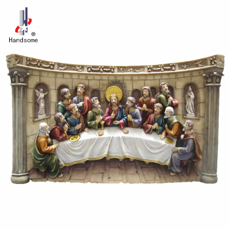 Promocional novo design 2014 Páscoa placa placa cristã Jesus e discípulos