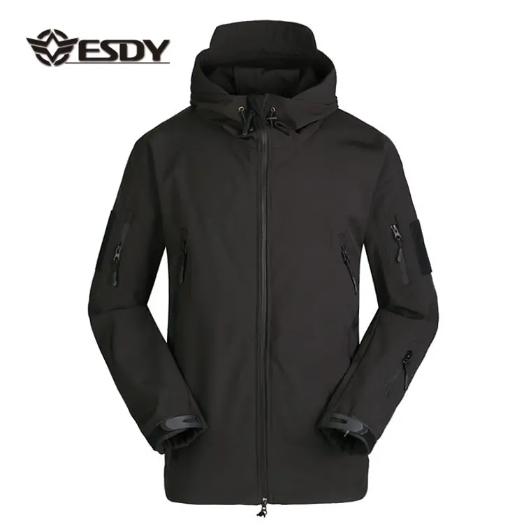 ESDY-Chaqueta táctica para deportes al aire libre, Softshell, transpirable, impermeable, para acampar, caza y combate