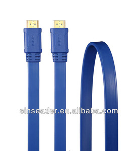 HDMI Cable Flat High Speed (4K 60Hz) Hdmi 2.0 Cord 2160p <strong>HD</strong> 1080p 3D / 4K Video / Ethernet / Audio Return Channel