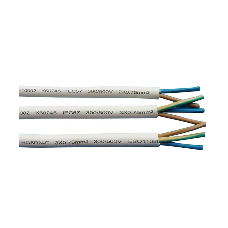 VDE certificado H05VV-F Cable de alimentación eléctrica de alambre de 1,5mm
