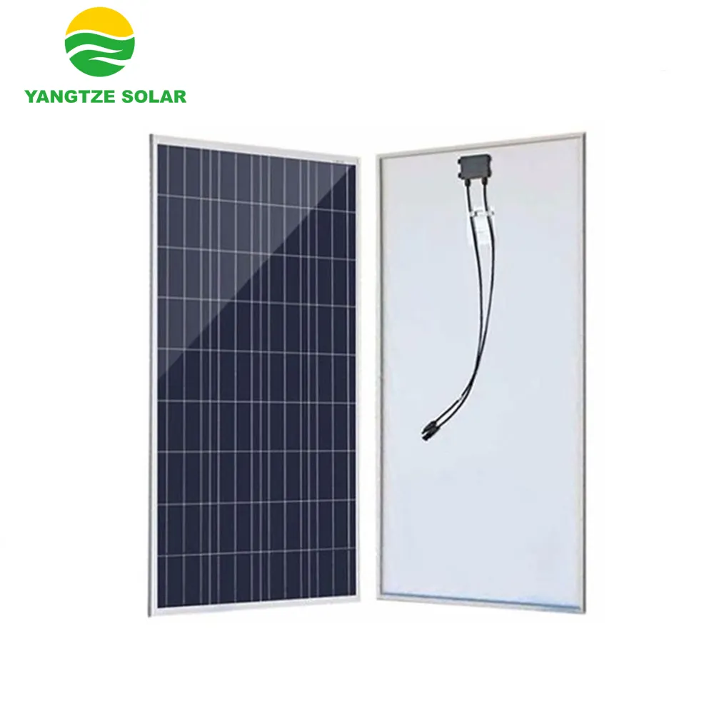 Yangtze Nhà Máy Cung Cấp Trực Tiếp Poly 120 Wát 130 Wát 140 Wát 150 Wát 12V Solar Panel Với 25 Năm Bảo Hành