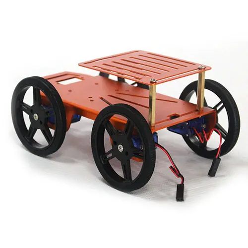 Kit per auto Driver a quattro ruote 4WD C Puzzle per bambini fai da te IQ Gadget Robot Hobby