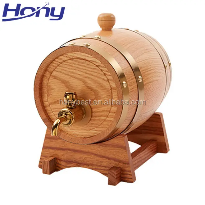 Factory Direct Sale Natural Solid Oak Wood Wine Barrel for Whiskey or Beer