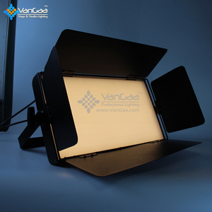 VanGaa ไฟ LED รูปถ่ายแบบไม่มีพัดลม200วัตต์,แผงไฟถ่ายวิดีโอติดสตูดิโอไฟ LED สีอ่อน DMX สำหรับทีวี/ฟิล์มถ่ายภาพ