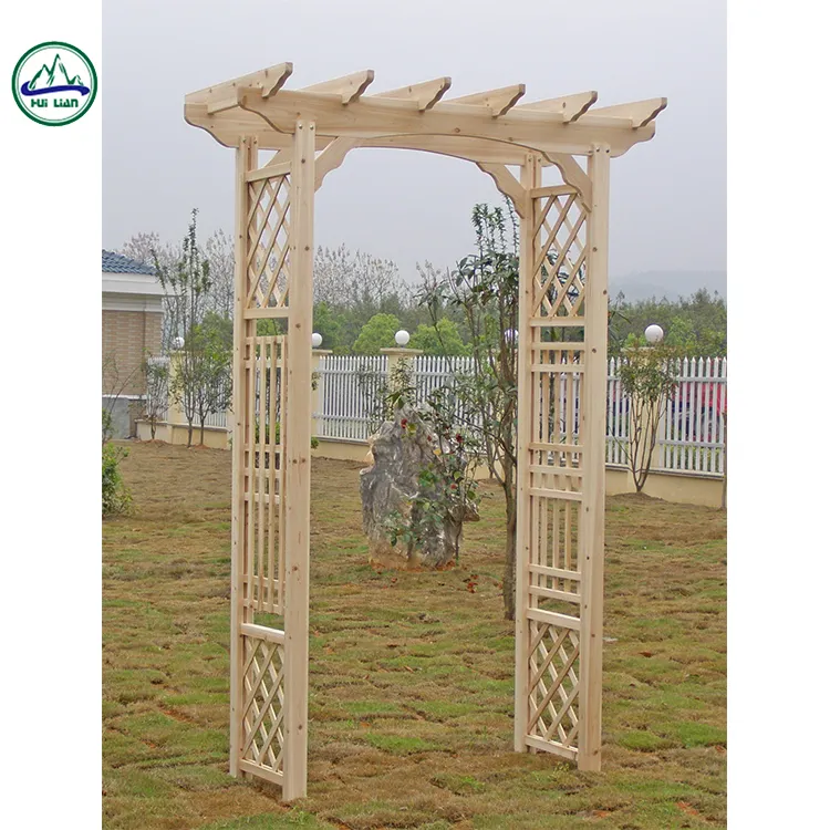 Хит продаж, китайская деревянная арка для внутреннего дворика, садовая мебель, арки