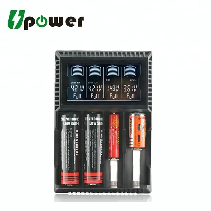 5 V यूएसबी ए. ए. एएए बैटरी चार्जर नी MH लिथियम आयन बैटरी सेल चार्जर 4 स्लॉट