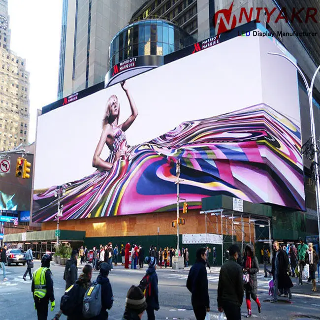 Hd tv grande pieno di colore grande pubblicità esterna p10 display a led dello schermo di prezzi
